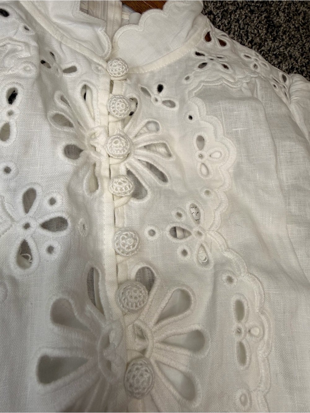Zimmermann Acacia Broderie Mini Dress - Size OP - Picture 6 of 10